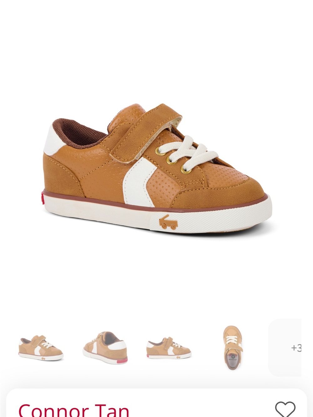 See Kai Run Brown and White Toddler Sneakers size 5 original box - Picture 9 of 11